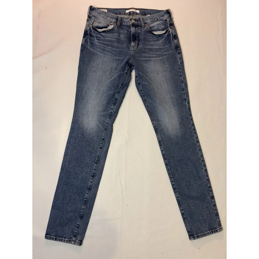 Pacsun Jeans Mens 31x32 Black Stacked Skinny Dark Wash Distressed‎ Pants